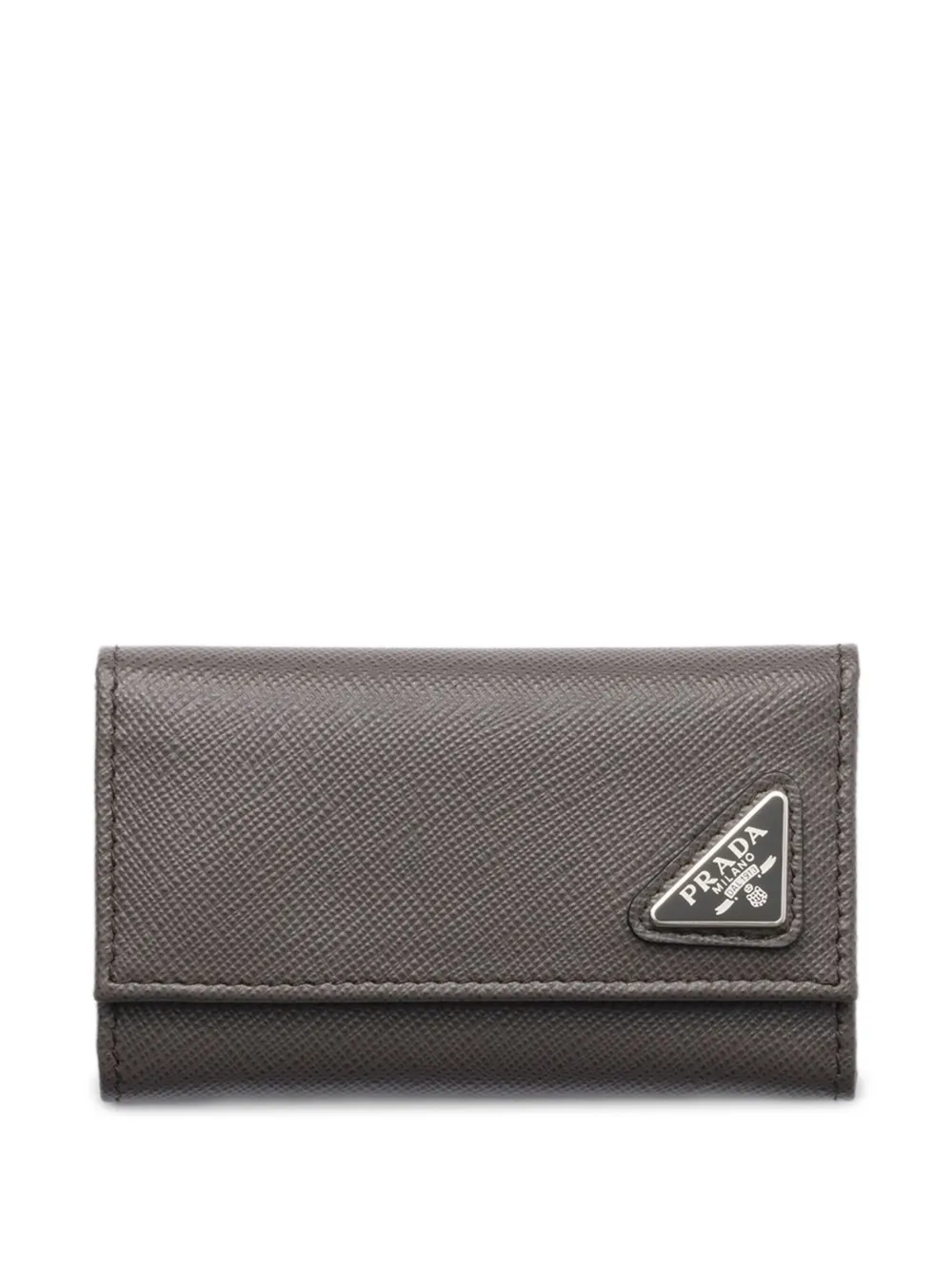 Prada textured key case | Grey | Image 1