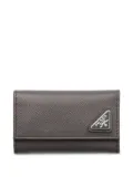Prada textured key case - Grey