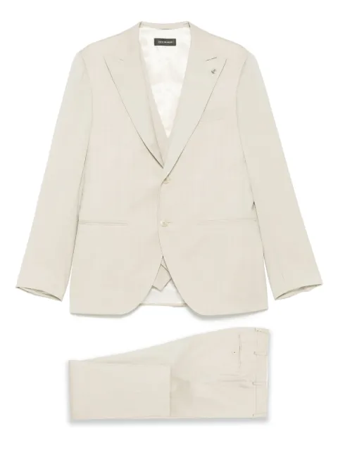 LUIGI BIANCHI MANTOVA herringbone-pattern suit