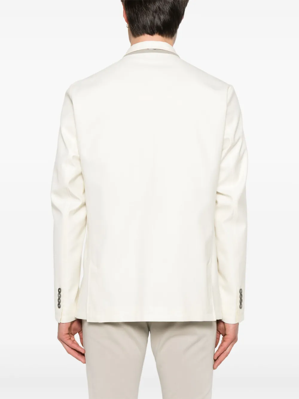 Herno Blazer met enkele rij knopen Beige