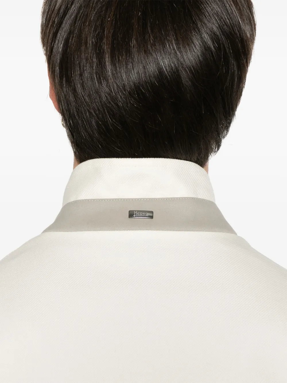 Herno Blazer met enkele rij knopen Beige