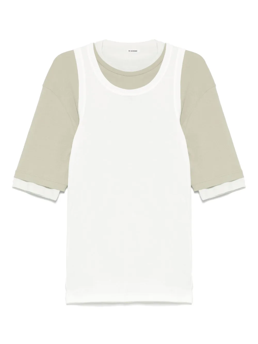 JIL SANDER+ set de top y playera de algodón | neutro | Image 1