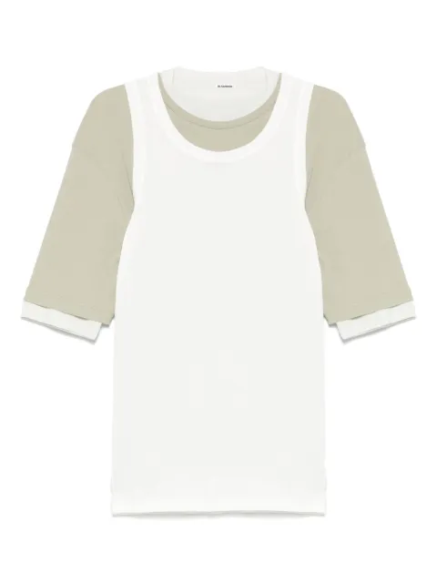 JIL SANDER+ cotton T-shirt and tank top set