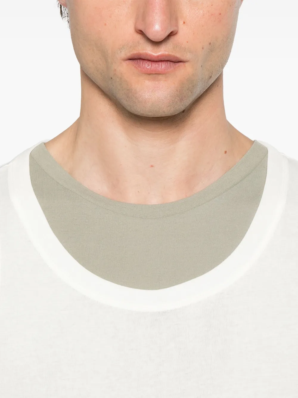 JIL SANDER+ Katoenen T-shirt en tanktop Beige