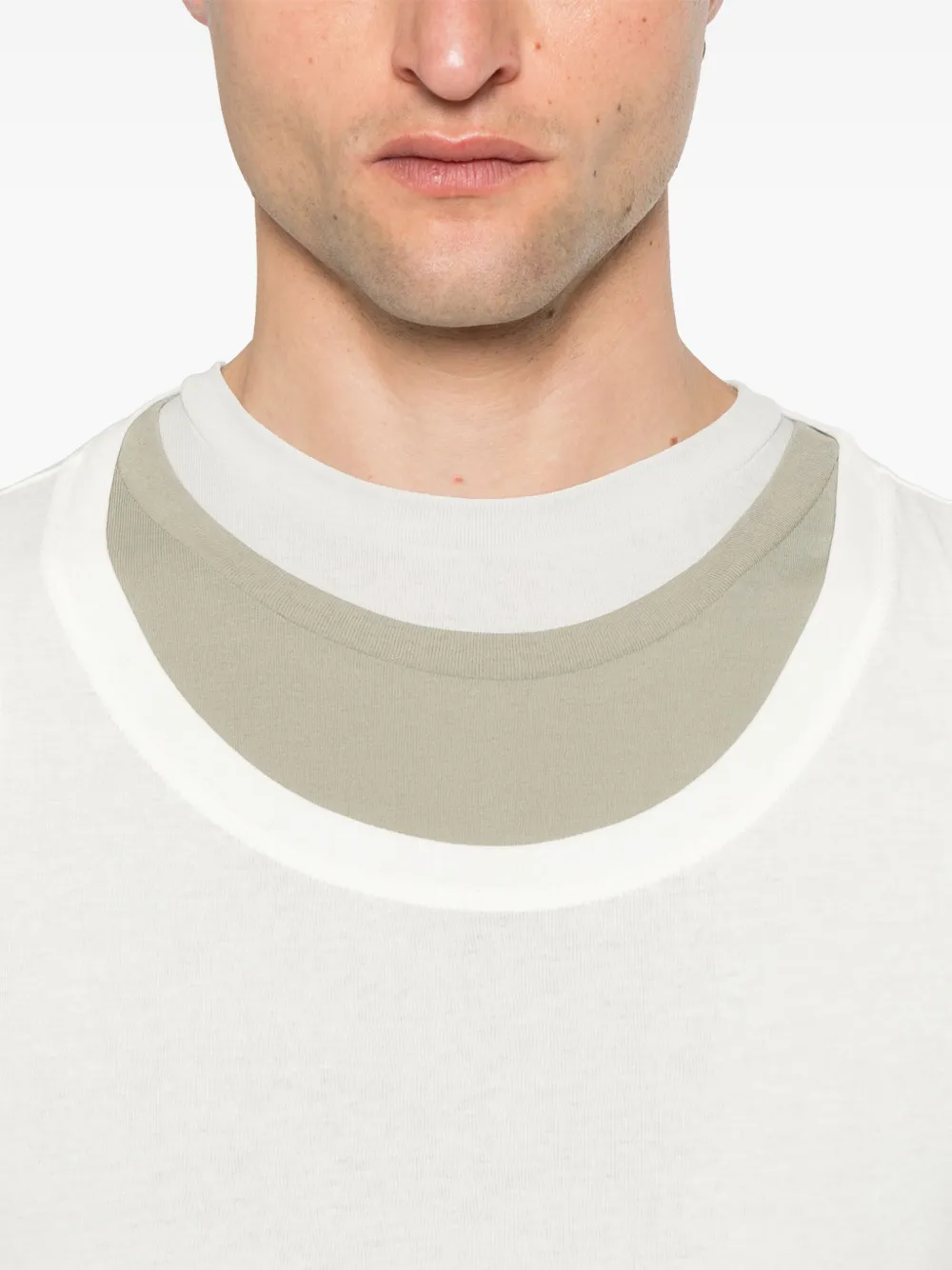 JIL SANDER+ Katoenen T-shirt en tanktop Beige