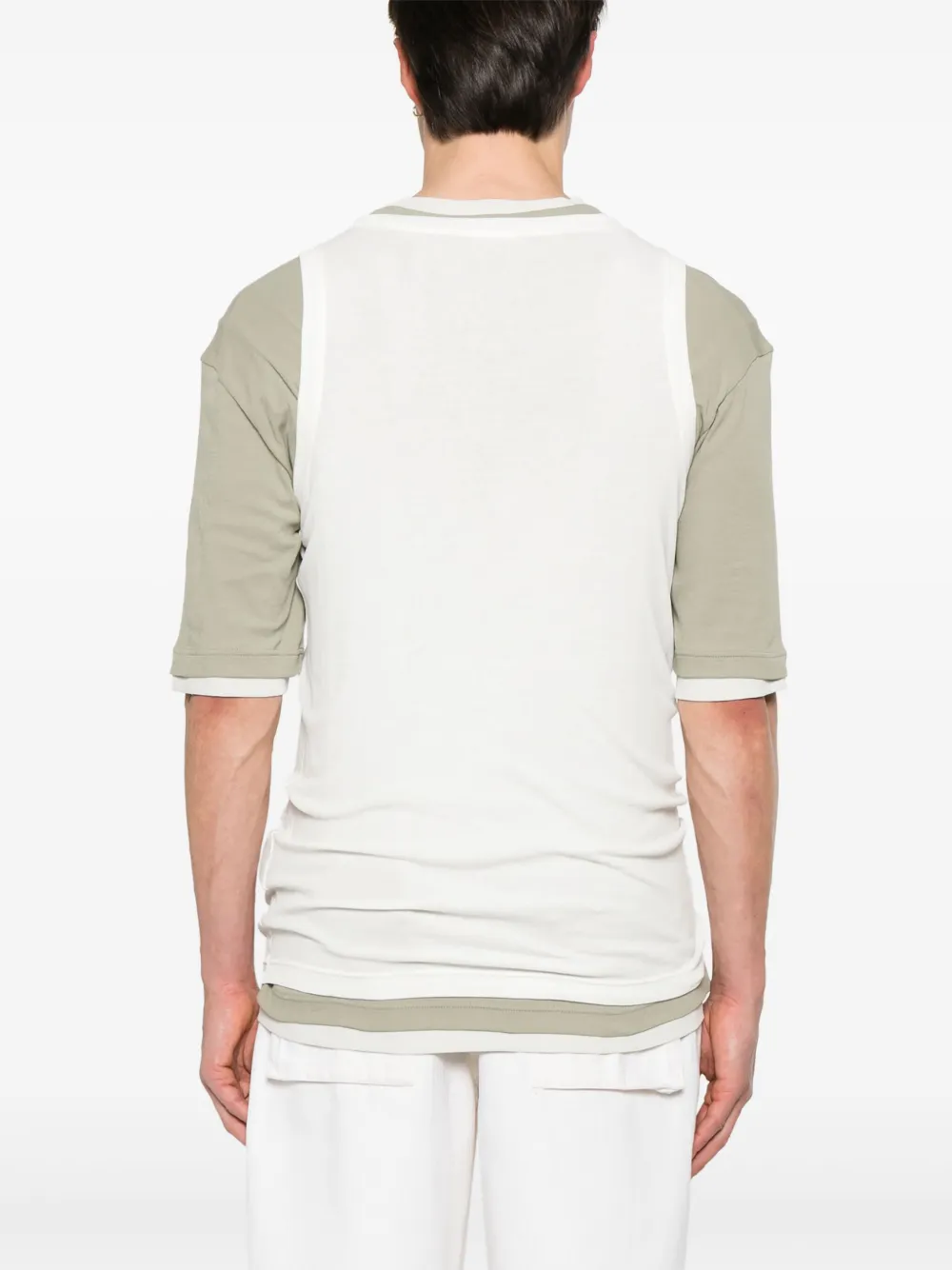 JIL SANDER+ Katoenen T-shirt en tanktop Beige