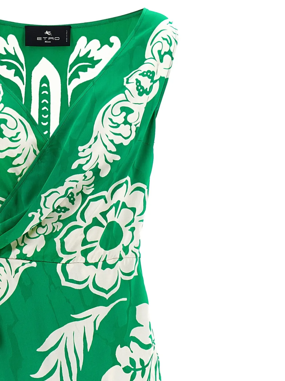 ETRO Midi-jurk met bloemenprint Groen