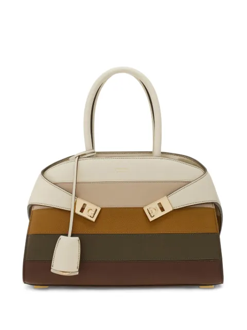 Ferragamo Hug dual-tone structured handbag