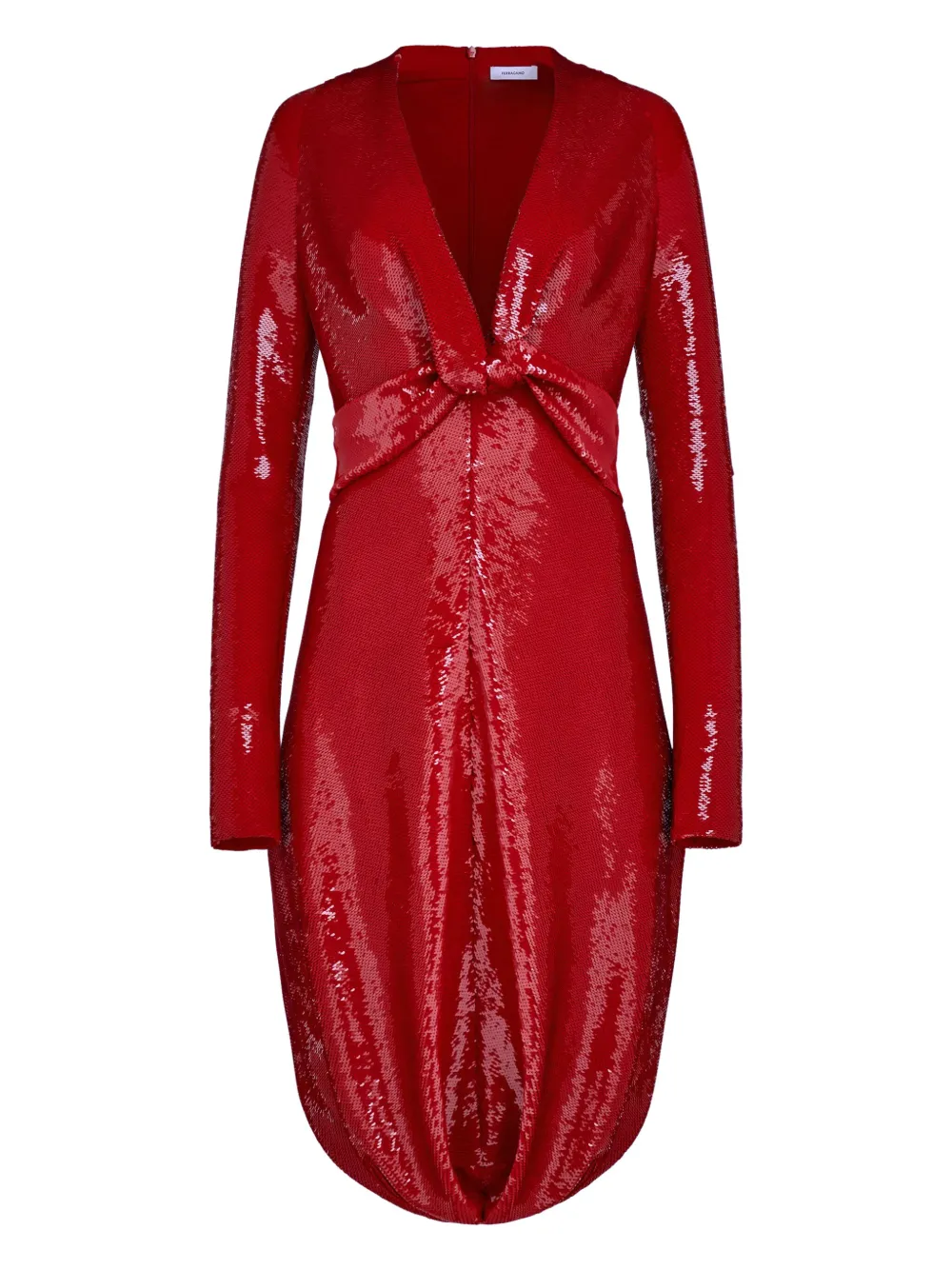 Ferragamo sequin-embellished midi dress | Red | Image 1