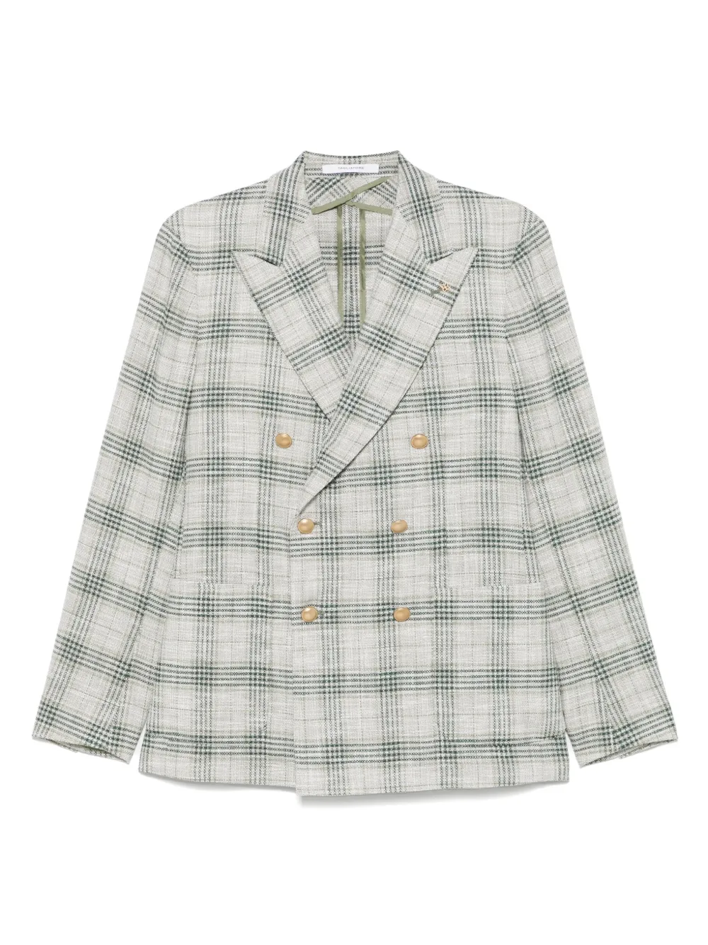 checked blazer