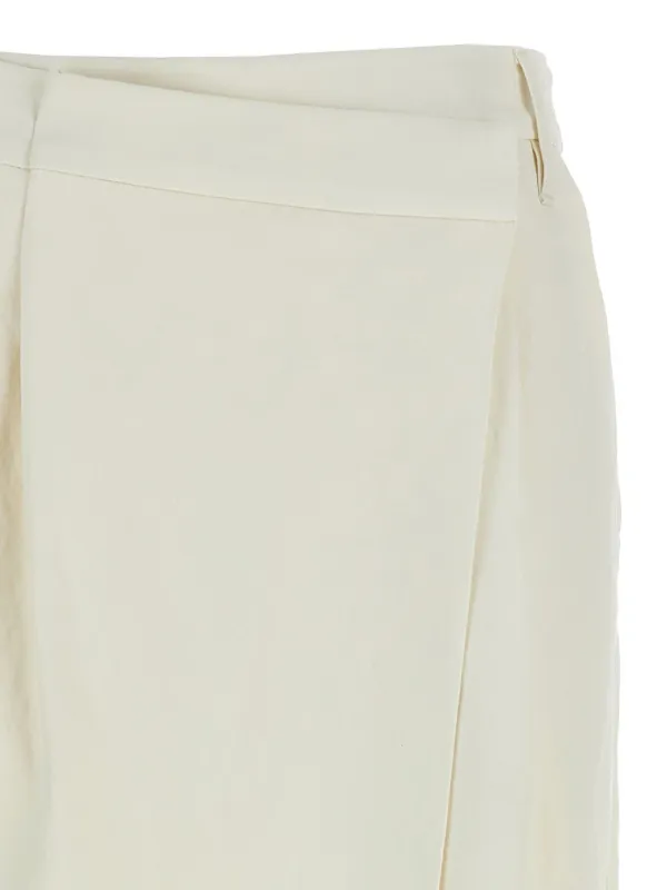 【送料&関税込】Brunello Cucinelli Wrap Skirt BRUNELLO CUCINELLI Belted twill midi wrap skirt | THE OUTNET