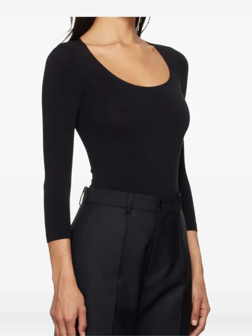 Wolford Tokio Scoop-neck Body In Black