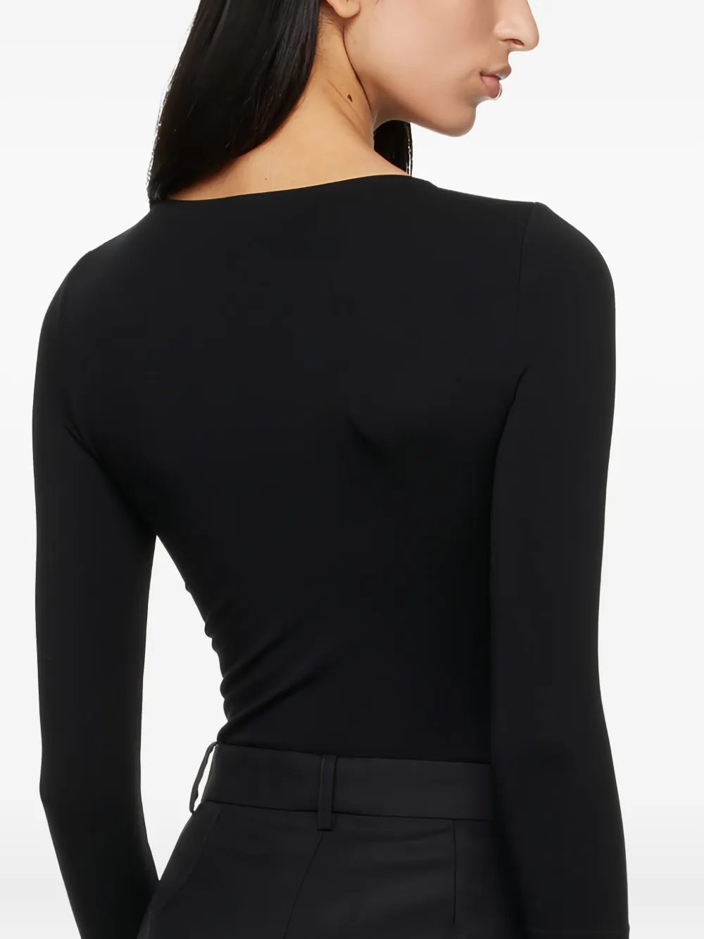 Wolford Tokio Scoop-neck Body In Black
