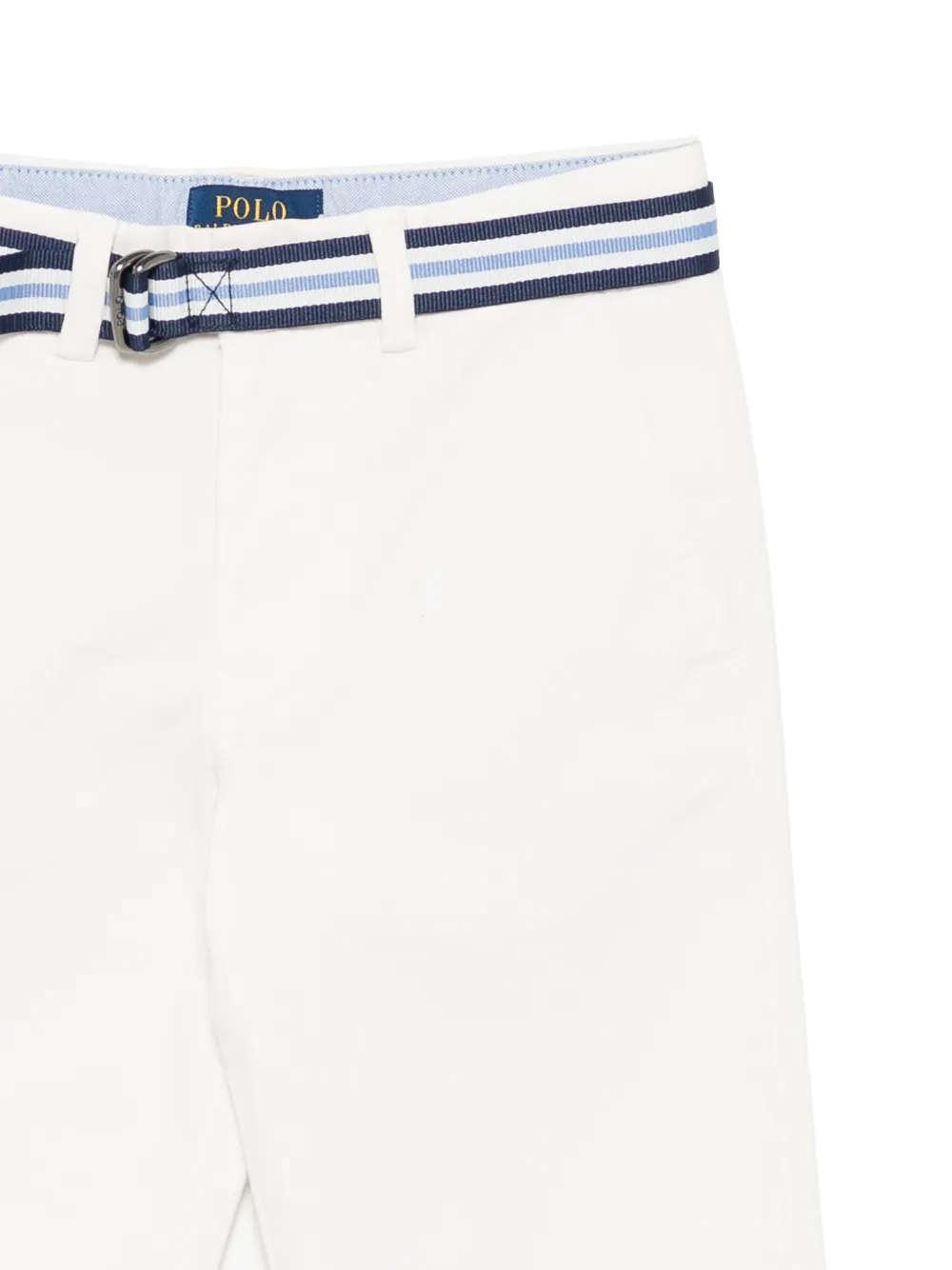 POLO RALPH LAUREN KIDS Broek met geborduurd logo Wit