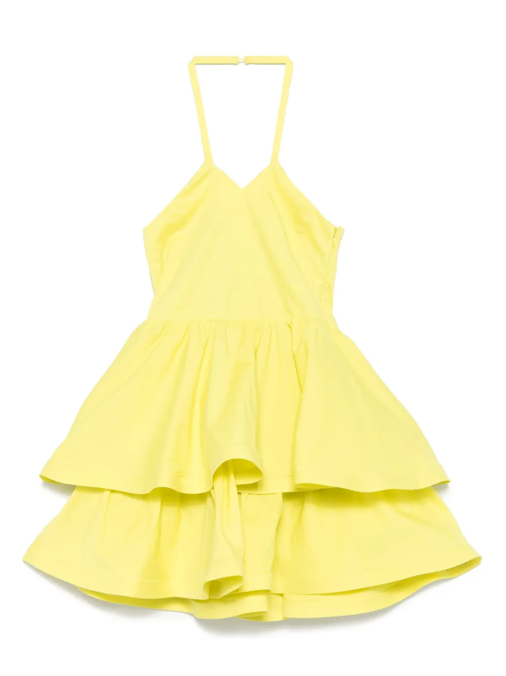 TWINSET Kids Jurk met ruches Geel