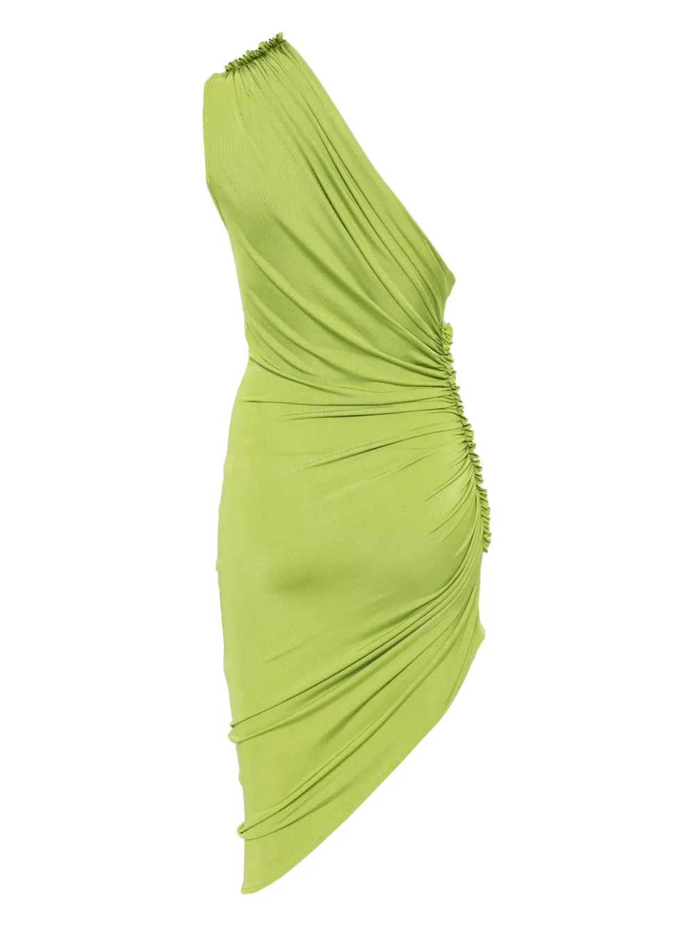 Atlein Asymmetrische jurk - Groen