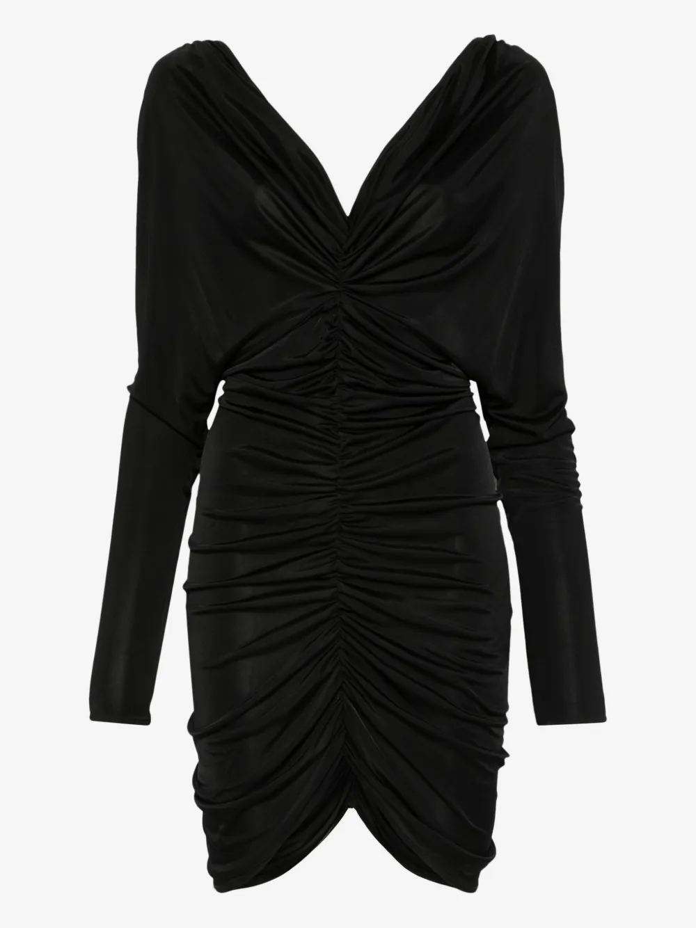Atlein satin midi dress | Black | Image 1