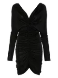 Atlein satin midi dress - Black