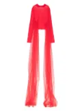 Alchemy semi-sheer top - RED