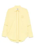 MSGM logo-embroidered shirt - Yellow