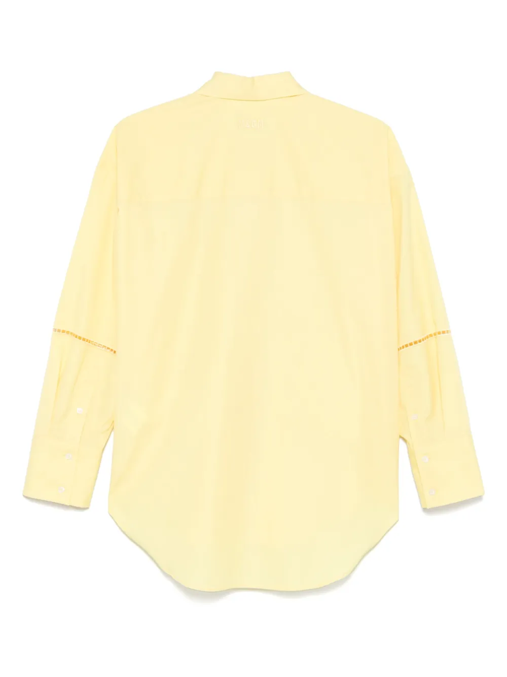 MSGM Blouse met geborduurd logo - Geel
