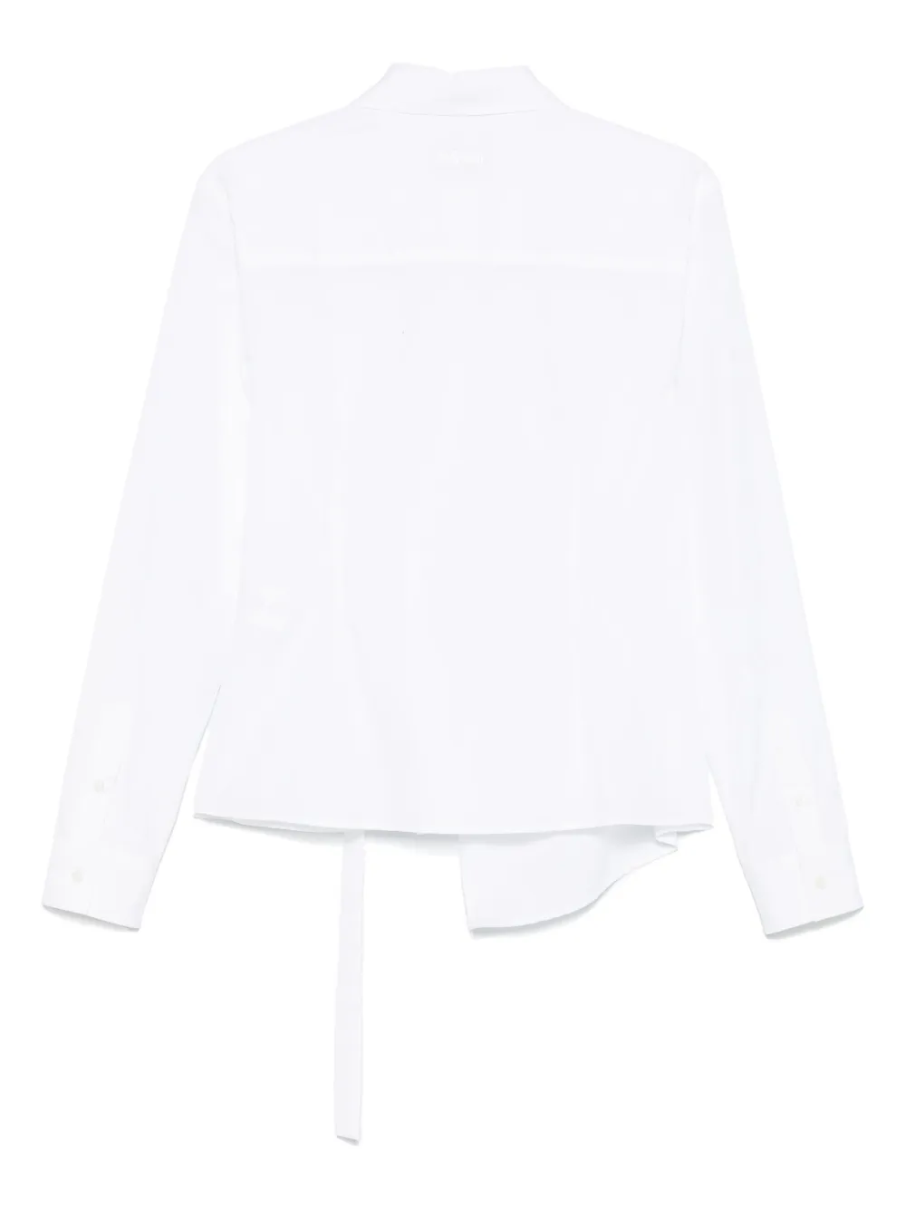 MSGM logo-embroidered shirt - Wit