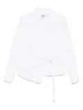 MSGM logo-embroidered shirt - White