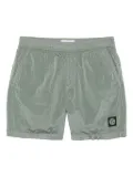 Stone Island Compass-patch swim shorts - Green
