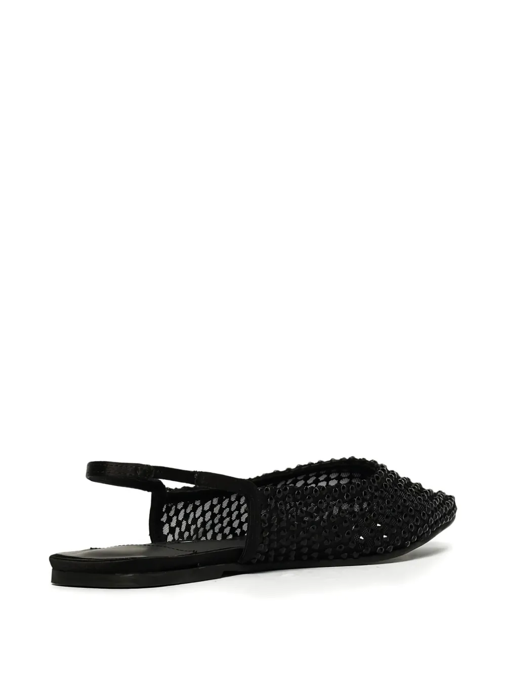 Le Silla Gilda Rhinestone-embellished Flat Pumps In Black