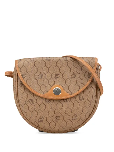 Christian Dior Pre-Owned bolsa crossbody 20th Century Honeycomb Coated Canvas
