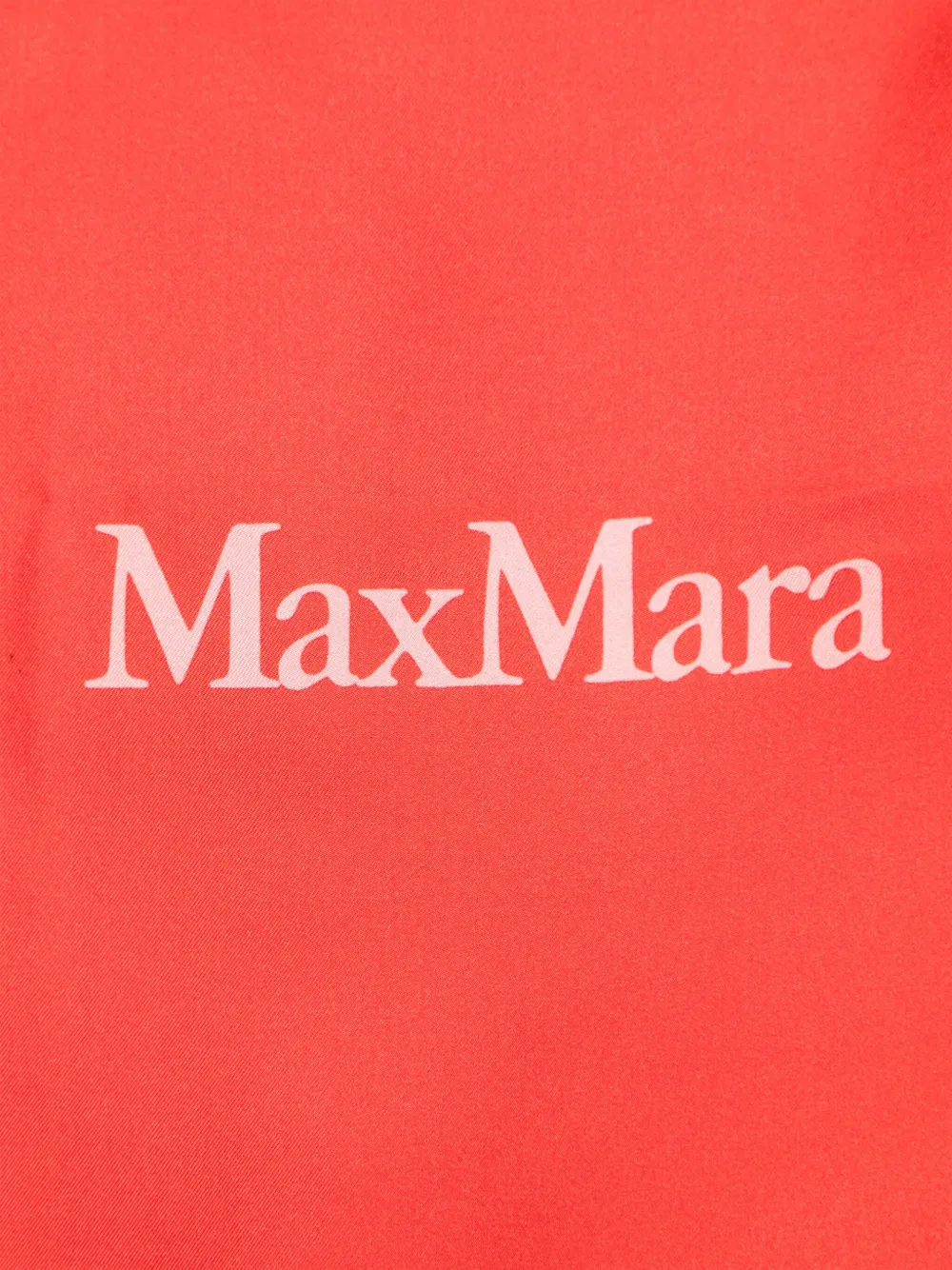 Max Mara Sjaal met logoprint Rood