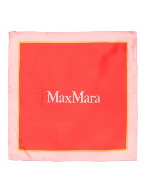 Max Mara Schal mit Logo-Print