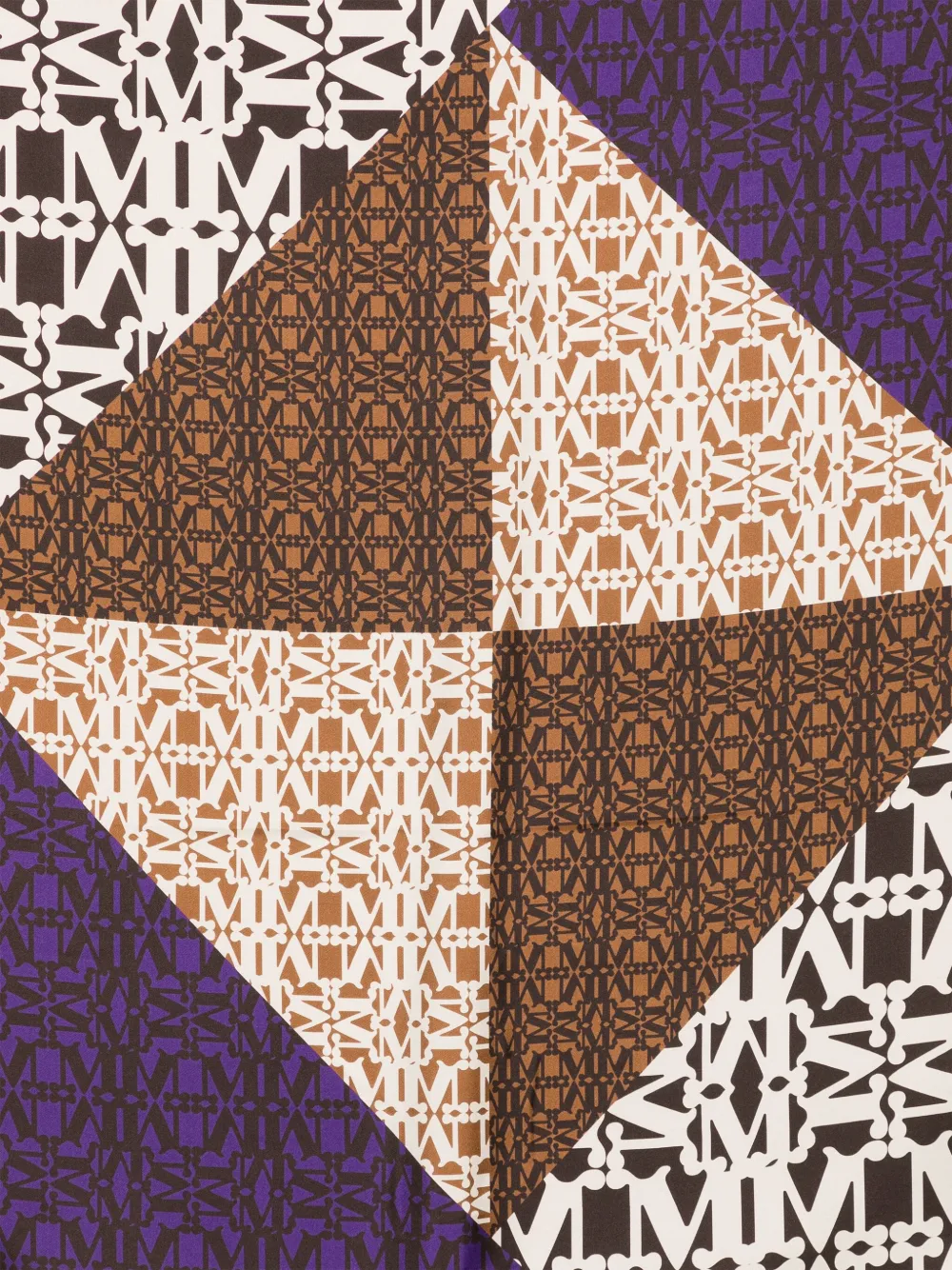Max Mara Sjaal met print - Bruin