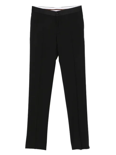 Canali pressed-crease trousers