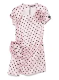 Balmain Kids polka dot-pattern dress - Pink