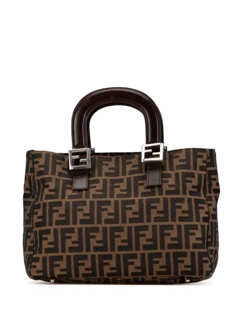 Fendi Pre-Owned 2000-2024 Small Zucca Canvas Twins tote bag