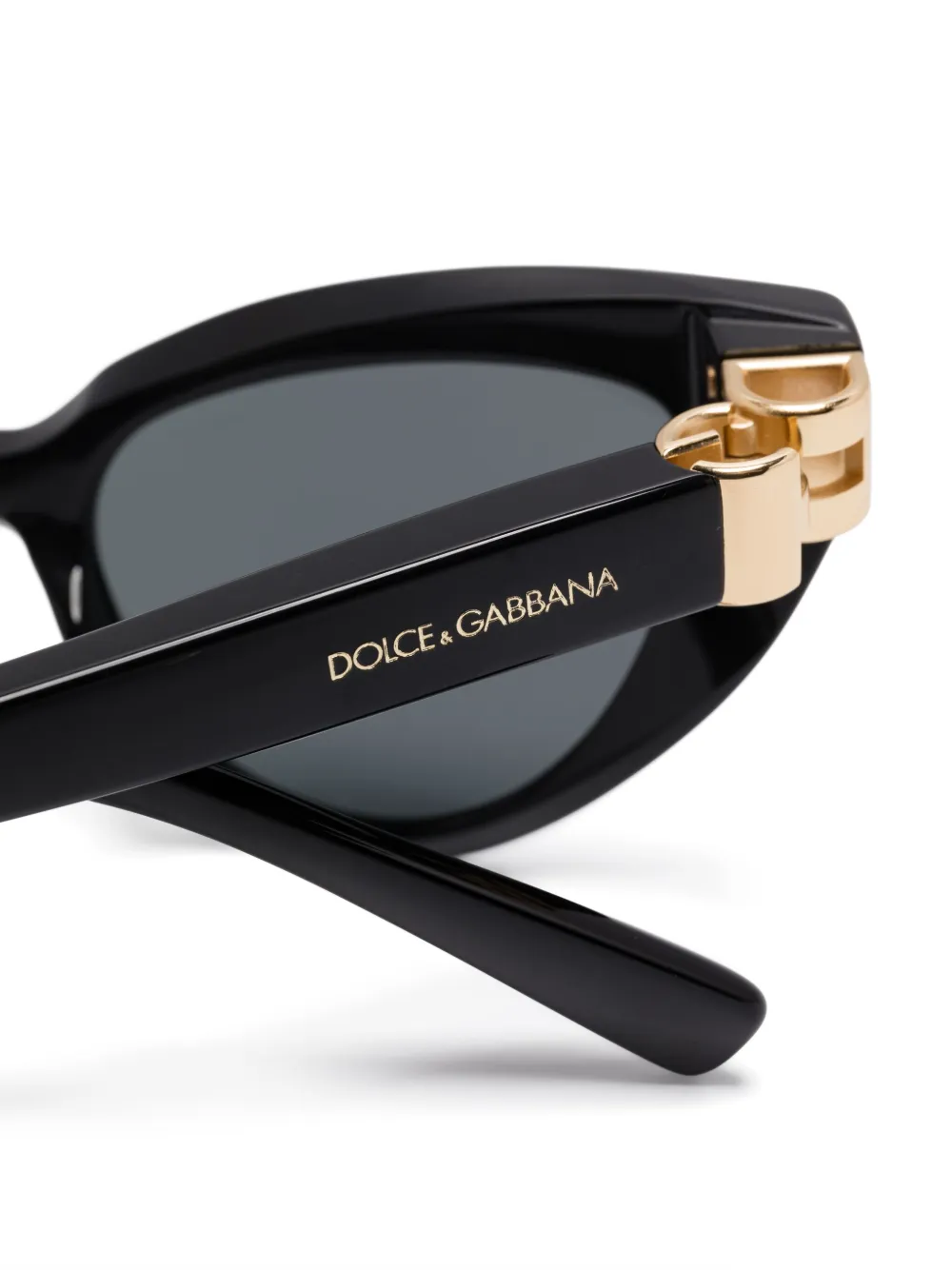 Dolce & Gabbana Eyewear Zonnebril met cat-eye montuur Zwart