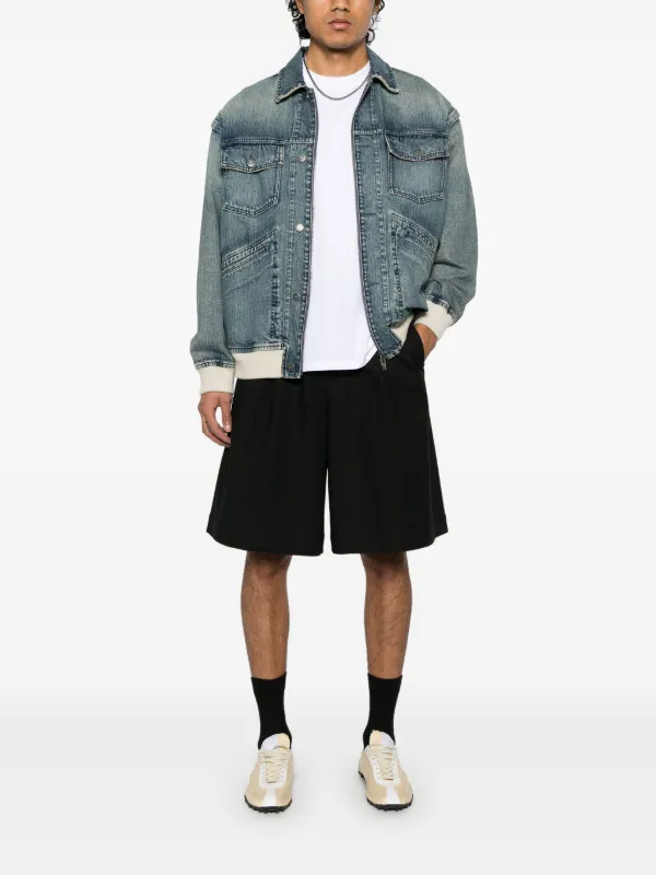 Golden Goose｜DENIM JACKETS (GWP01612 P001258 50100) Golden Goose Fitted Denim Jacket – Light Blue Jean Blouson