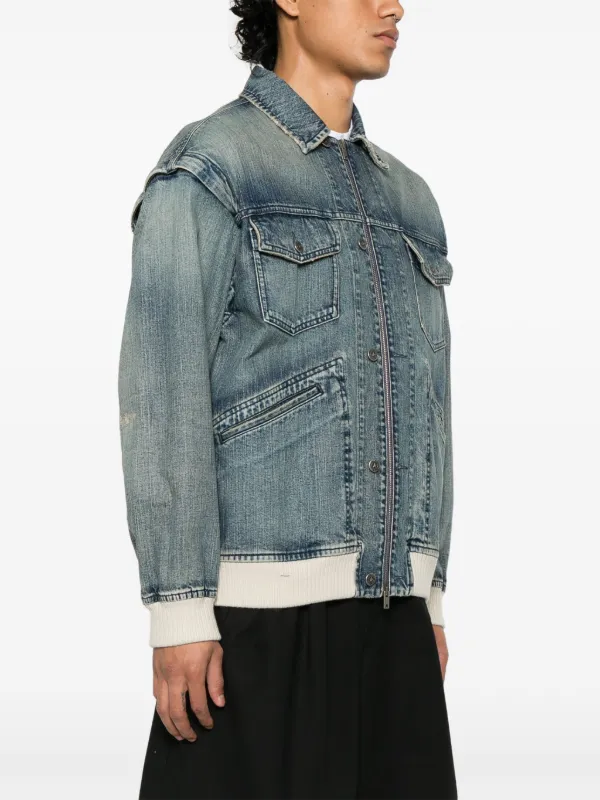 ブルゾン GOLDEN GOOSE DELUXE BRAND NANCY BOMBER JACKET IN DENIM Golden Goose Nancy Denim Bomber Jacket in Natural | Lyst