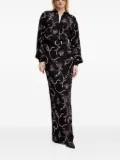 MOSCHINO JEANS floral-print maxi day dress - Black