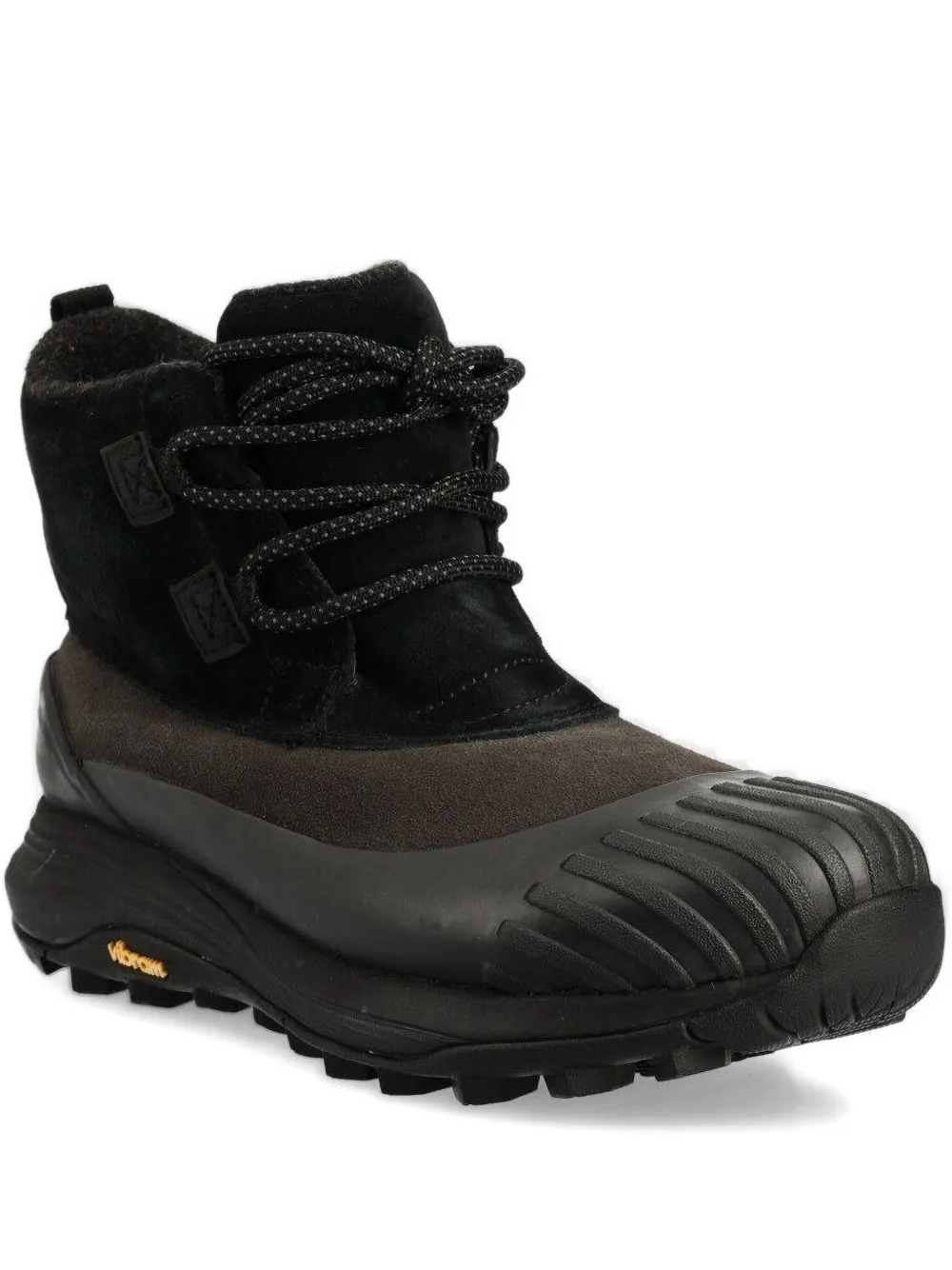 Merrell lace-up rubber-toe ankle boots Black