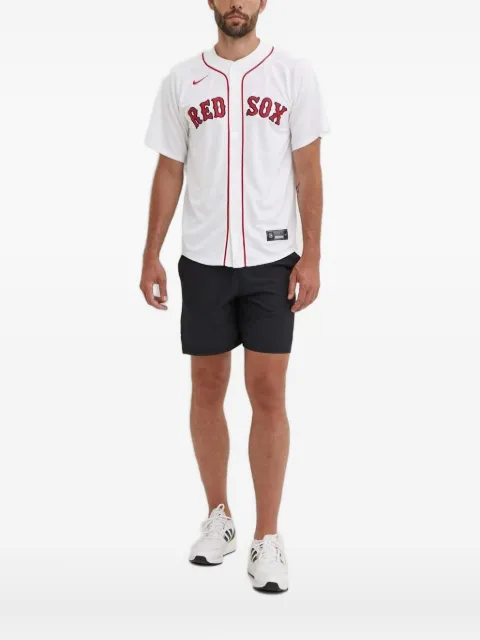 Nike letter-print buttoned shirt