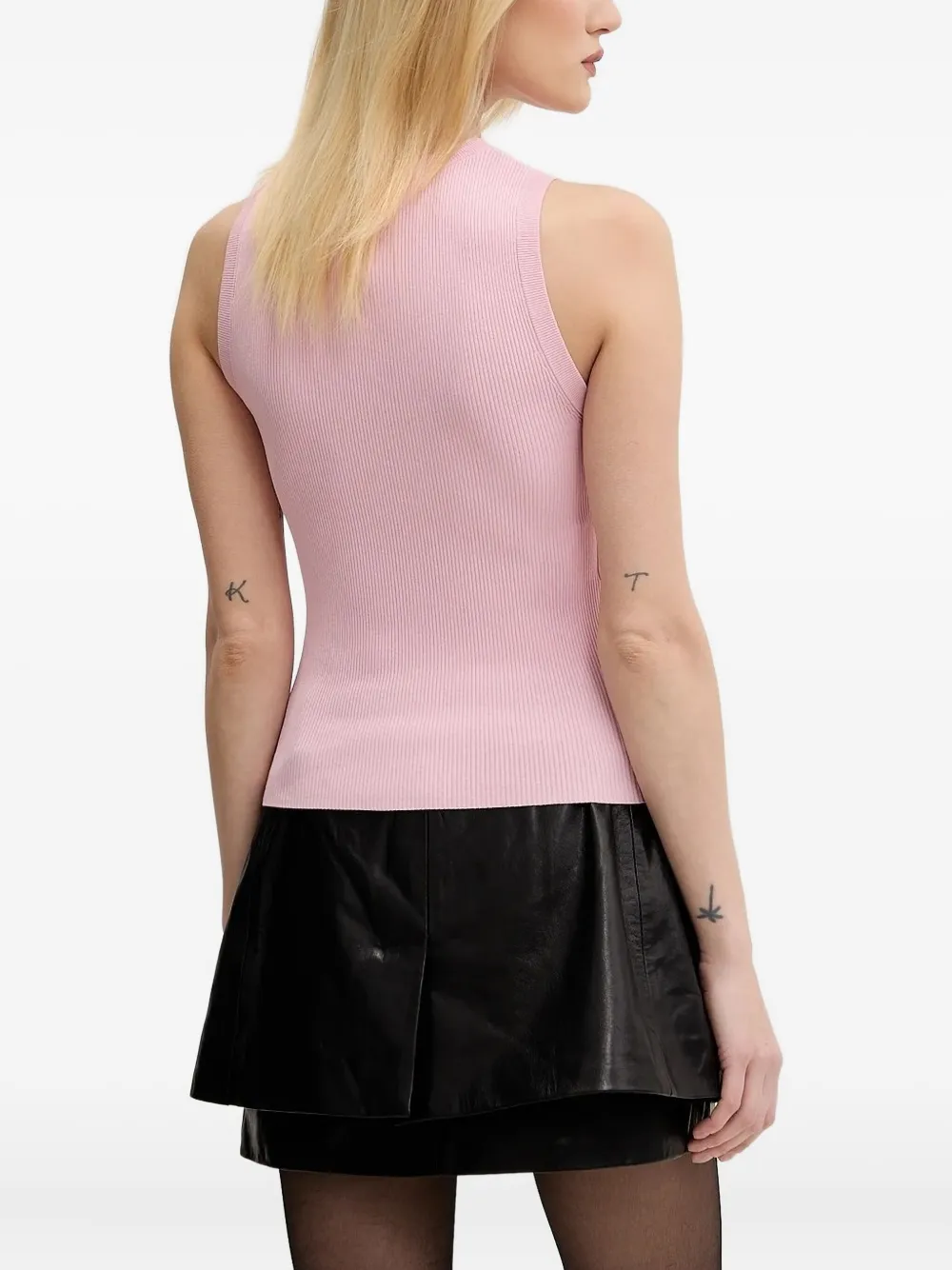 MOSCHINO JEANS ribbed logo tank top | Vests & Tank Tops | Image 2