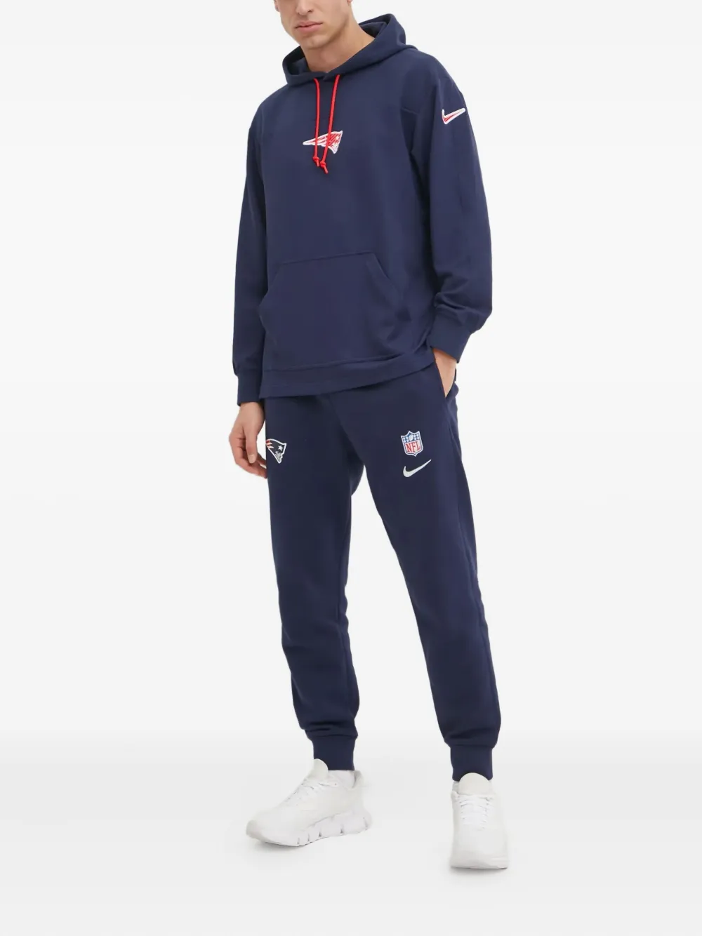 Nike x NFL New England Patriots hoodie met logopatch Blauw
