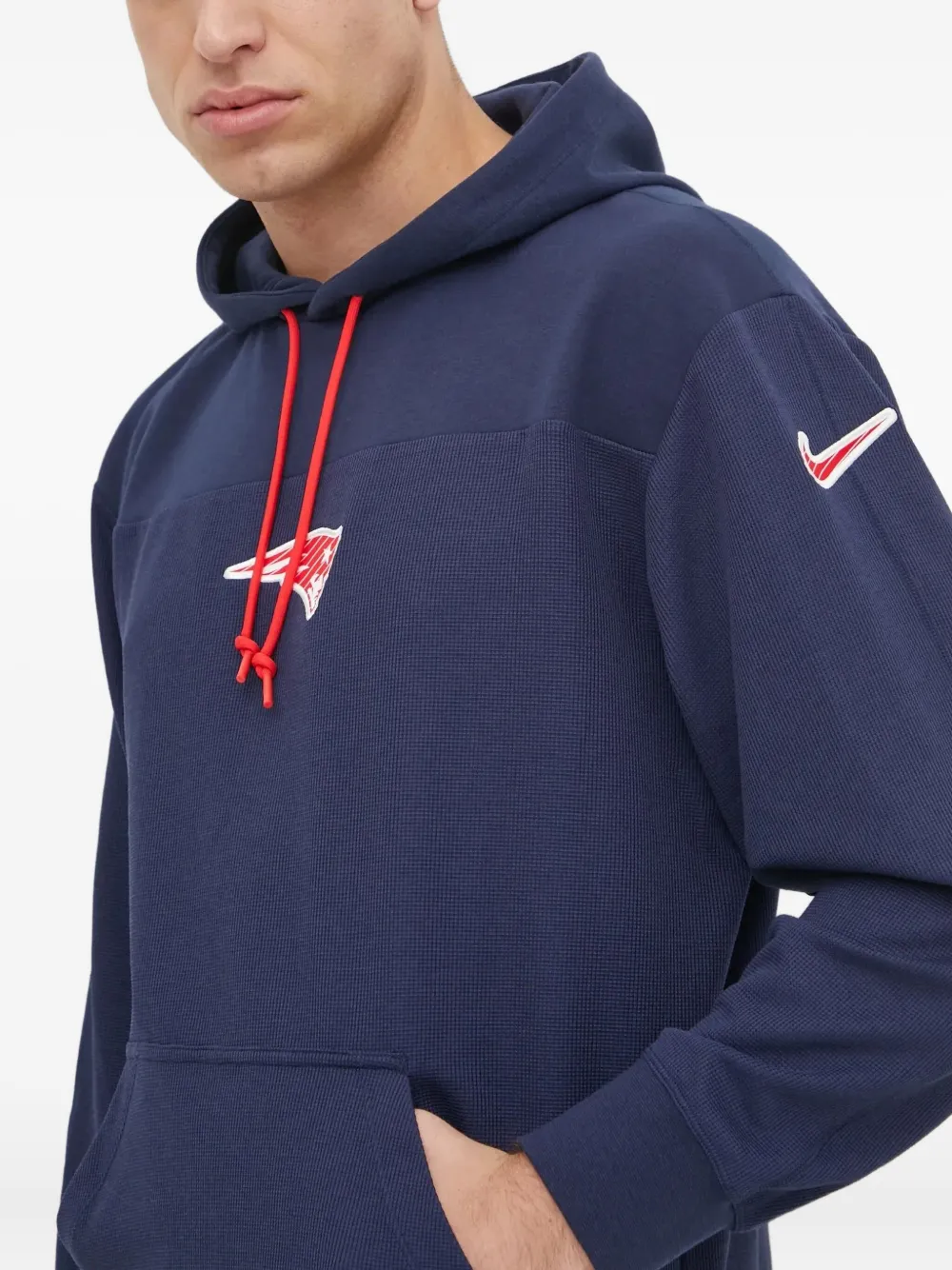 Nike x NFL New England Patriots hoodie met logopatch Blauw