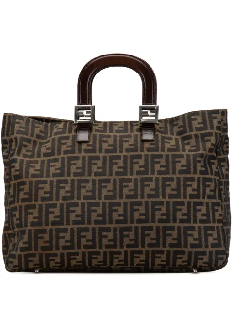 Fendi Pre-Owned 2000-2010 Large Zucca Canvas Twins tote bag