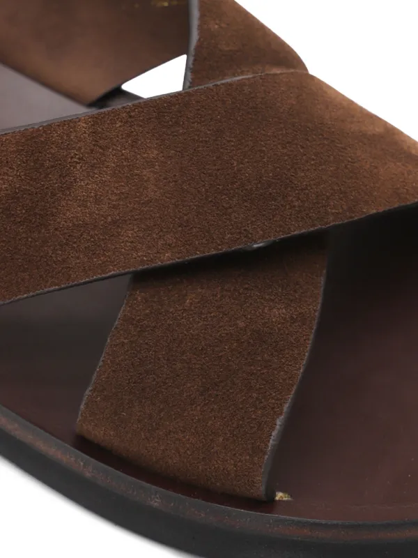 Premiata Leather Sandals | Brown | FARFETCH HK