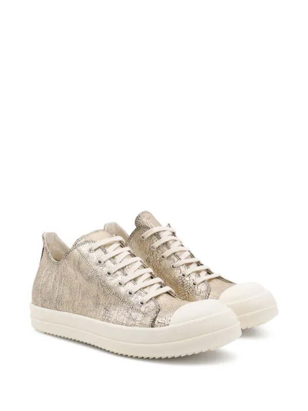 Rick Owens DRKSHDW Hollywood metallic-printed lace-up
