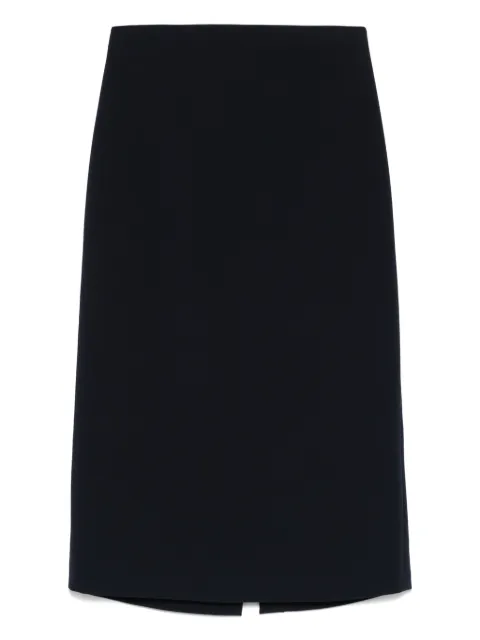 Vince rear-slit midi skirt