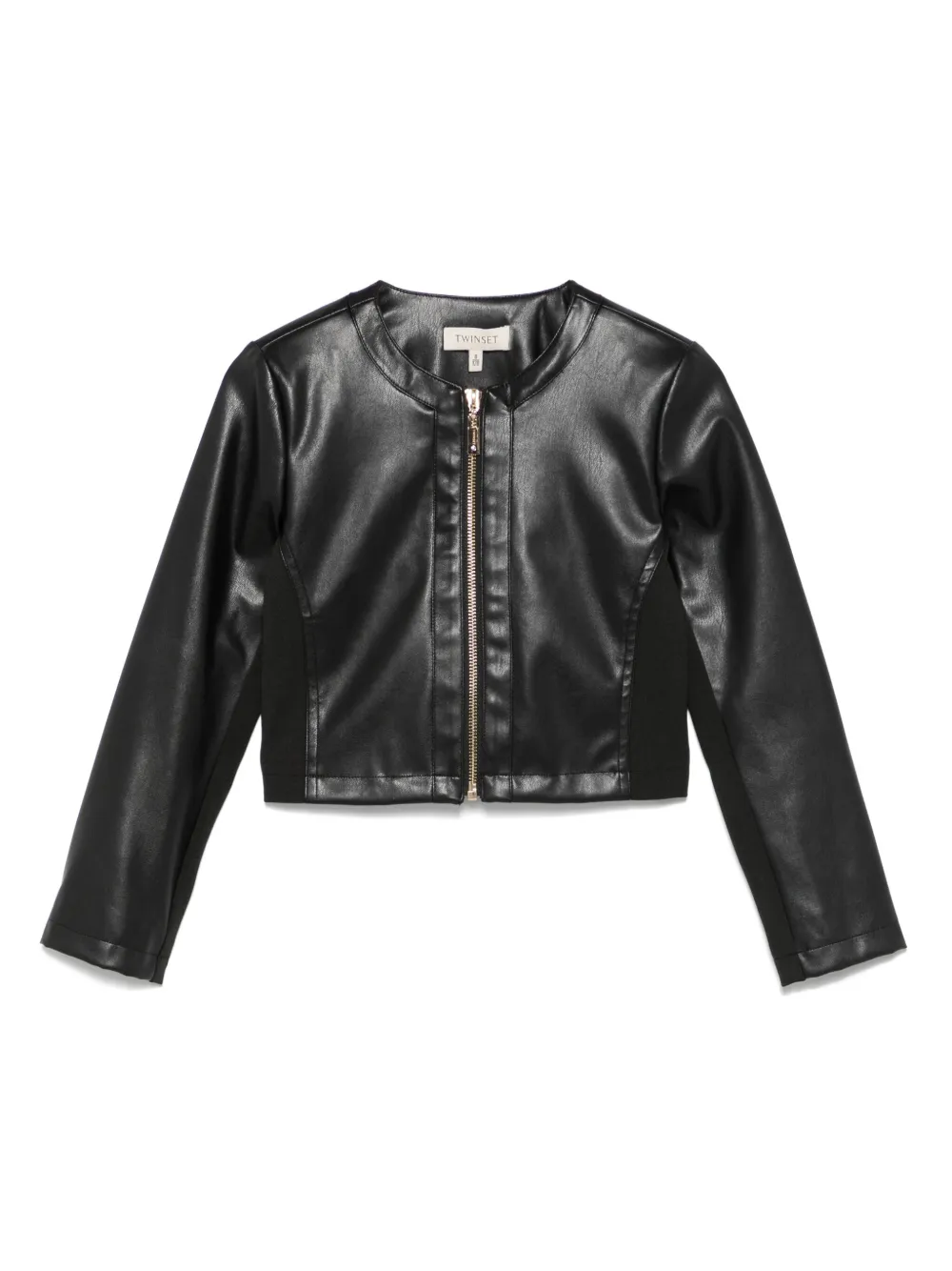 TWINSET Kids Giacca crop in pelle sintetica | nero | Image 1